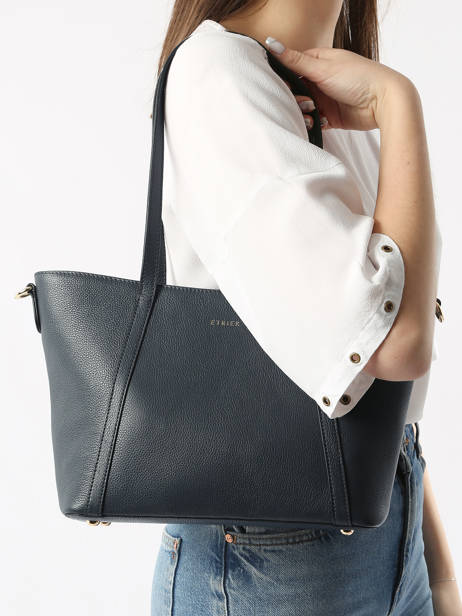Small Leather Tradition Shoulder Bag Etrier Blue tradition ETRA060S other view 1