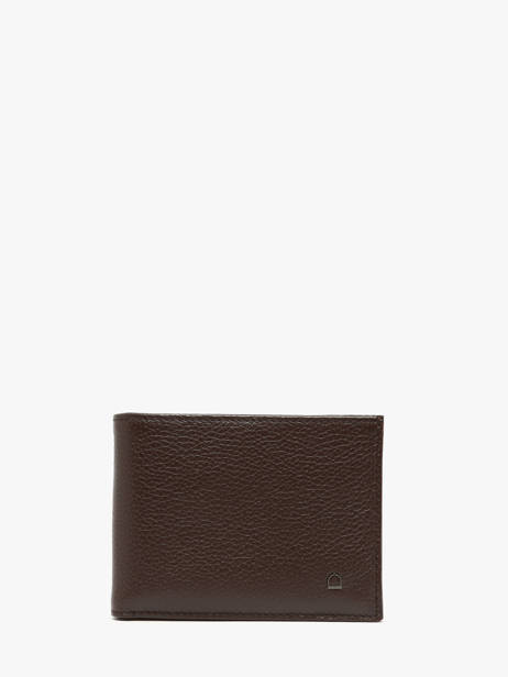 Leather Wallet Madras Etrier Brown madras EMAD438